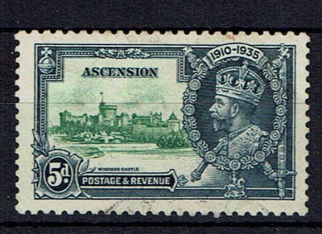 Image of Ascension SG 33k G/FU British Commonwealth Stamp